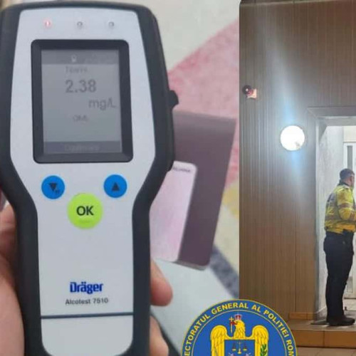 Șofer prins băut pe autostrada A1, în zona Deva, cu alcool peste limita legală