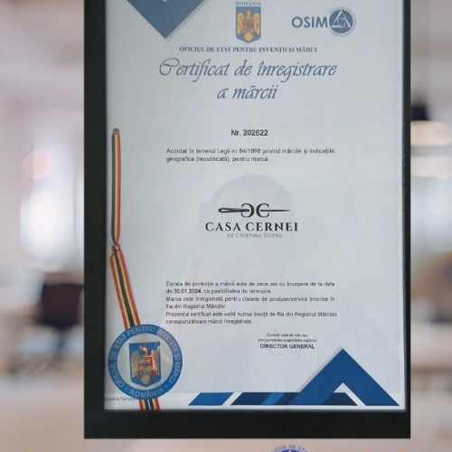 Cîtu Consulting finalizează înregistrarea mărcii Casa Cernei la OSIM