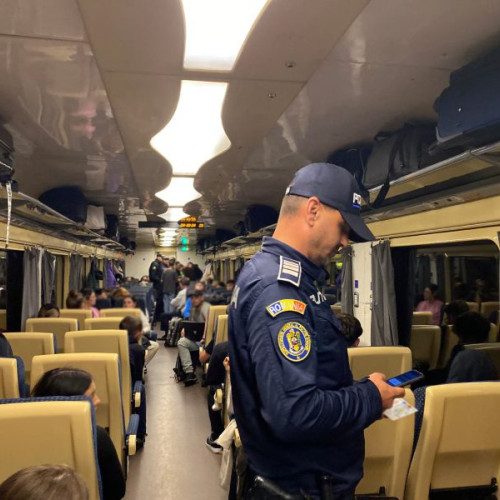Acțiune polițienească în gări și trenuri pentru siguranța publică