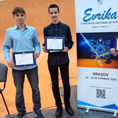 Doi elevi din Târgu Jiu câștigă premii la Concursul Național de Fizică Evrika
