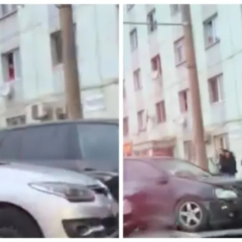 Trafic blocat temporar din cauza unui accident cercetat de poliție