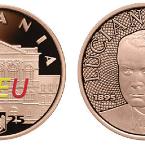 BNR lansează prima monedă colorată din tombac cuprat în octombrie 2025