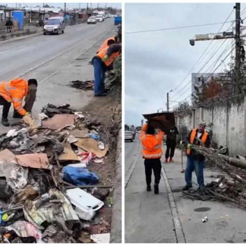 Acțiuni de igienizare reluate pe Calea Dezmirului din Cluj-Napoca
