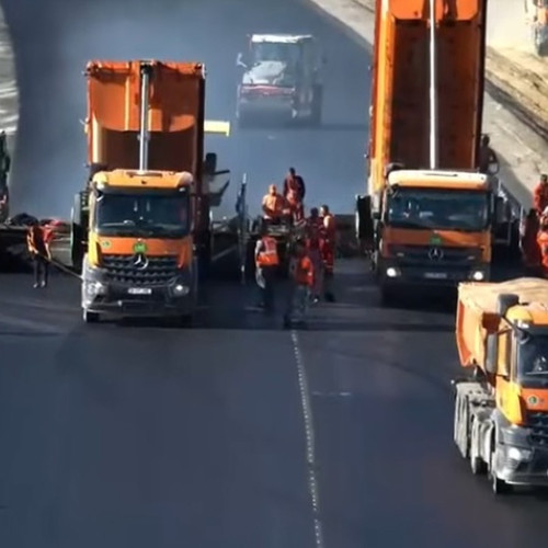 Lucrările pe lotul 2 al autostrăzii A7 între Domnești-Târg și Răcăciuni sunt aproape finalizate