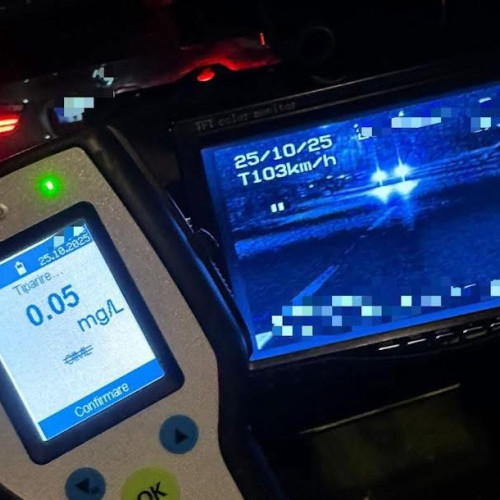 Șofer din Râmnicu Vâlcea prins după o urmărire pentru viteză și depășiri periculoase