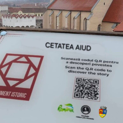 Aiudul instalează plăcuțe digitale cu cod QR la monumentele turistice
