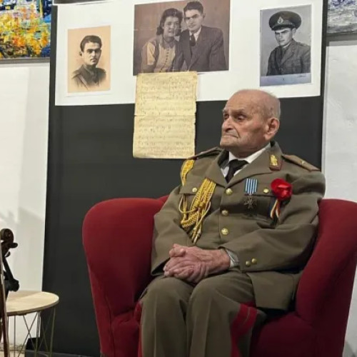 General în retragere la 110 ani: Iosif Rus, veteran de război, onorat de președintele României