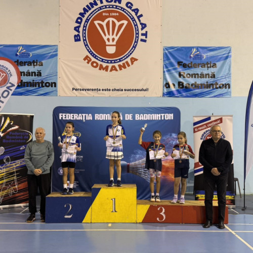 Gălățenii impresionează la Campionatul Național de badminton Under 9