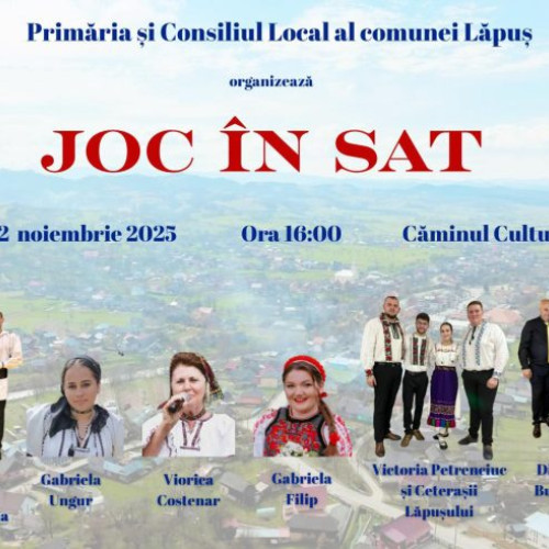 Comuna Lăpuș organizează a cincea ediție a evenimentului „Joc în sat”