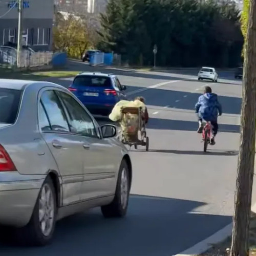 Scene periculoase cu doi copii pe strada Frunzișului din Cluj