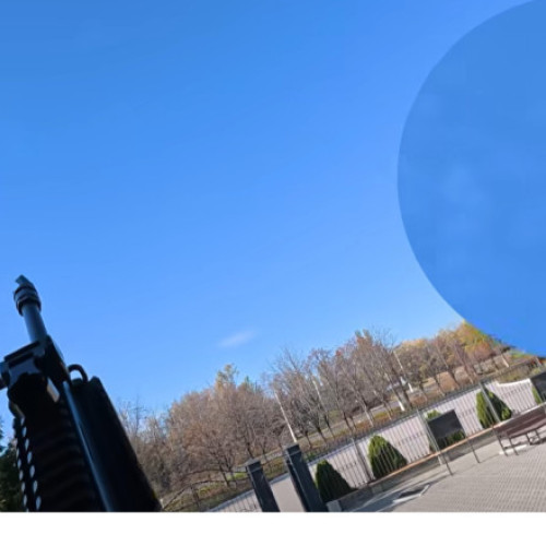 Ofițer ucrainean doboară o dronă rusă care viza o echipă de filmare în Donetsk