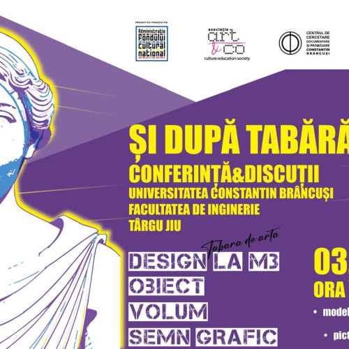 Universitatea „Constantin Brâncuși” găzduiește închiderea proiectului artistic DESIGN la M3