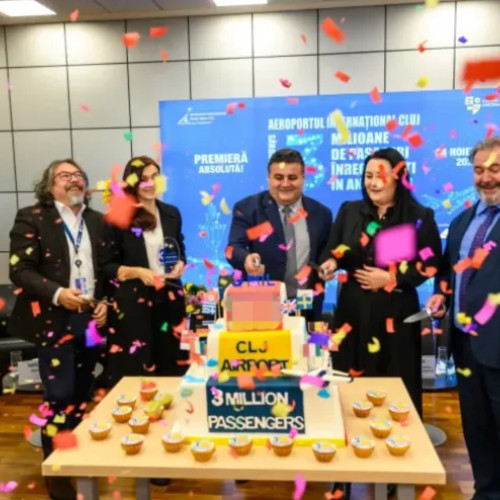 Aeroportul Avram Iancu Cluj depășește 3 milioane de pasageri pentru al treilea an la rând