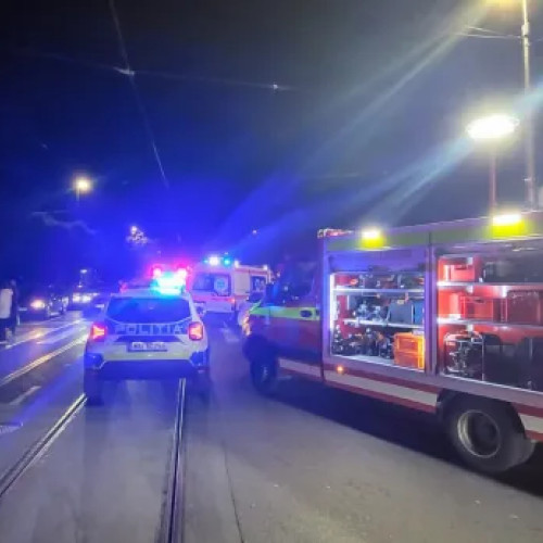 Accident rutier la intersecția Splaiul Independenței cu Giuseppe Garibaldi în Cluj-Napoca