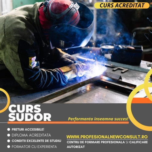 Cursul acreditat de sudor oferă oportunități de formare profesională în meseria sudurii