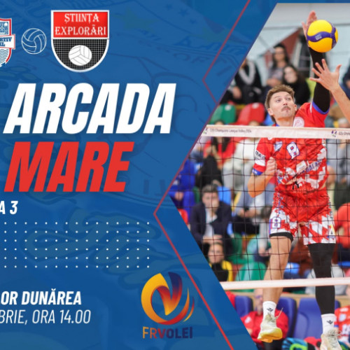 CSM Arcada și CSM Galați au meciuri importante în volei și baschet