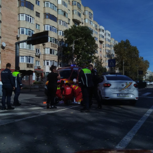 Un accident rutier în zona Supernova din Constanța a dus la rănirea unei persoane