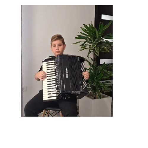 Tânărul acordeonist David Andrei Gașpar, locul 12 la finala mondială