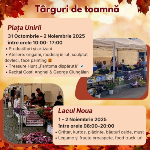 Târguri de toamnă cu produse locale și activități pentru familie în Brașov