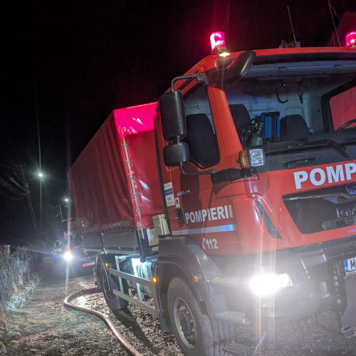 Incendiu puternic afectează o locuință și o bucătărie de vară în Darabani