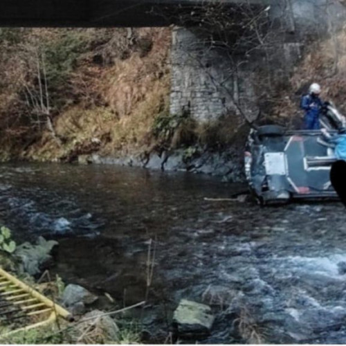 Mașina unui pilot a căzut în râul Argeș în timpul Raliului Argeșului