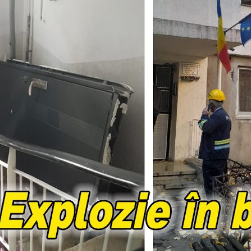 Explozie în bloc din Rm. Sărat fără victime, locatarii au fost evacuați
