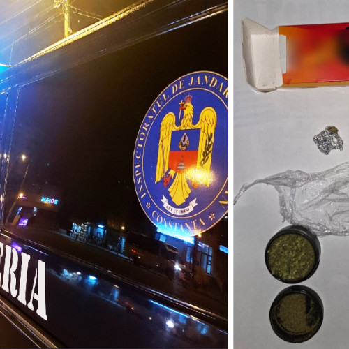 Bărbat reținut după ce a fost prins cu substanțe interzise la controlul jandarmilor