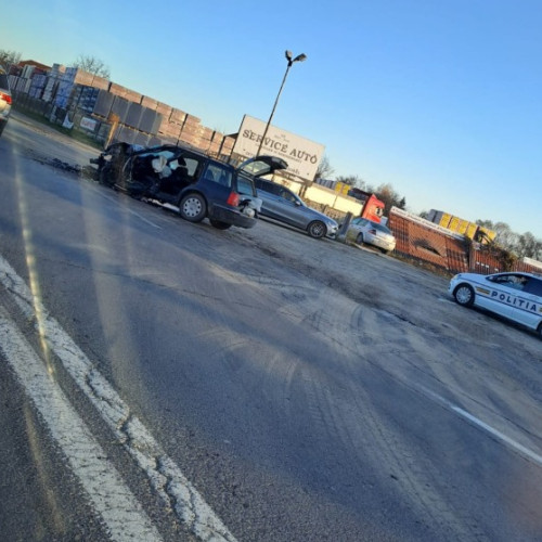 Accident rutier pe Calea Feldioarei în zona Vodafone