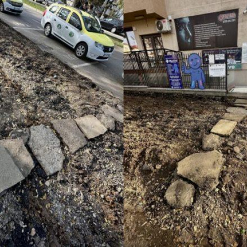 Pacienți întâmpină dificultăți din cauza șantierului în fața unui centru medical din Botoșani