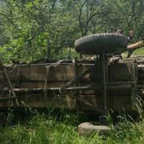 Căruțaș rănit într-un accident pe strada Bisericii din Sagna