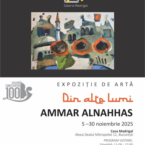 Artistul Ammar Alnahhas expune la Galeria Madrigal din București