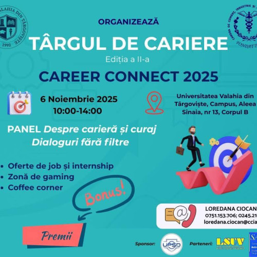 Târgul de cariere, ediția a II-a, organizat la Universitatea Valahia din Târgoviște