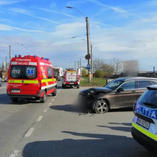 Accident rutier pe Bulevardul Muncii din Cluj-Napoca cu un rănit ușor