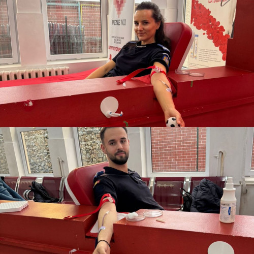 Peste 30 de jandarmi din Gorj participă la campania de donare de sânge