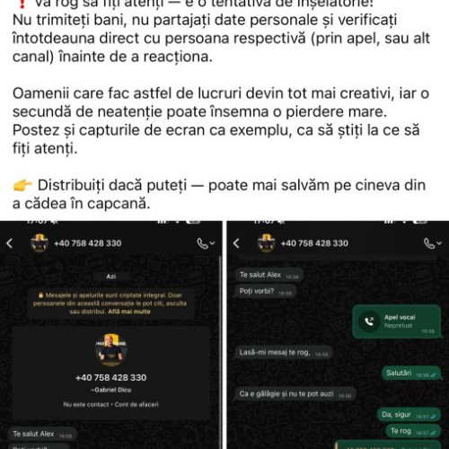 Fotografi din Gorj și Hunedoara alertați asupra unei metode noi de înșelătorie online