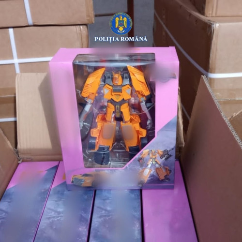 Identificate peste 2.800 de jucării cu mărci protejate în container la Constanța