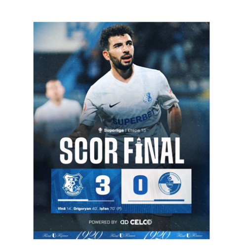 Farul câștigă cu 3-0 meciul împotriva celor de la Csikszereda