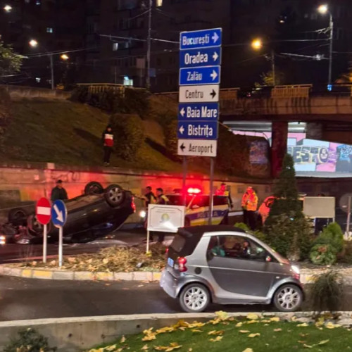 Accident rutier fără victime pe strada Ialomiței din Cluj-Napoca