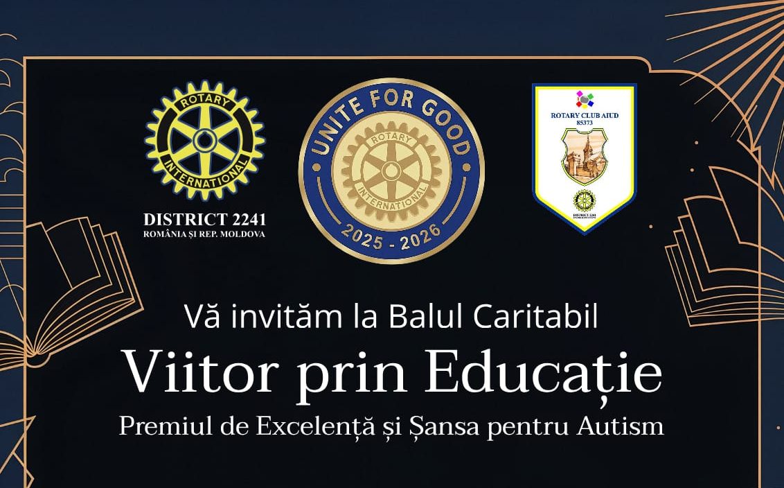 Rotary Club Aiud organizează bal caritabil pentru educația copiilor cu autism