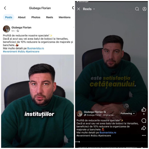 Subprefectul Florin Giubega cere scuze pentru o postare eronată pe pagina sa de Facebook