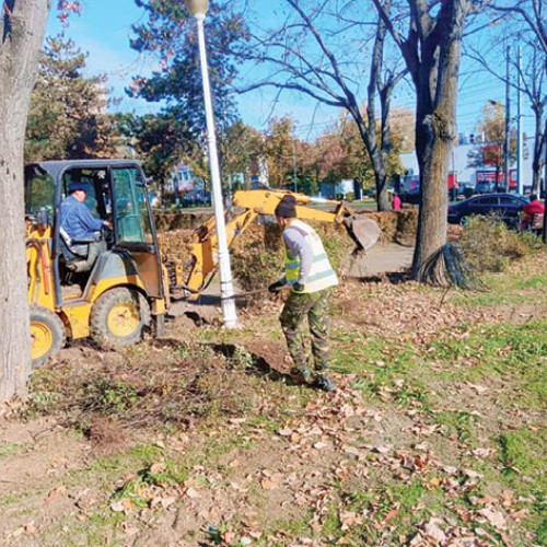 Au fost reluate lucrările de reamenajare la Parcul Modern din Ploiești