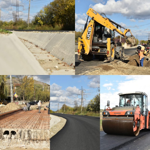 Drumul județean DJ 662 din Gorj este modernizat cu peste 55% finalizare