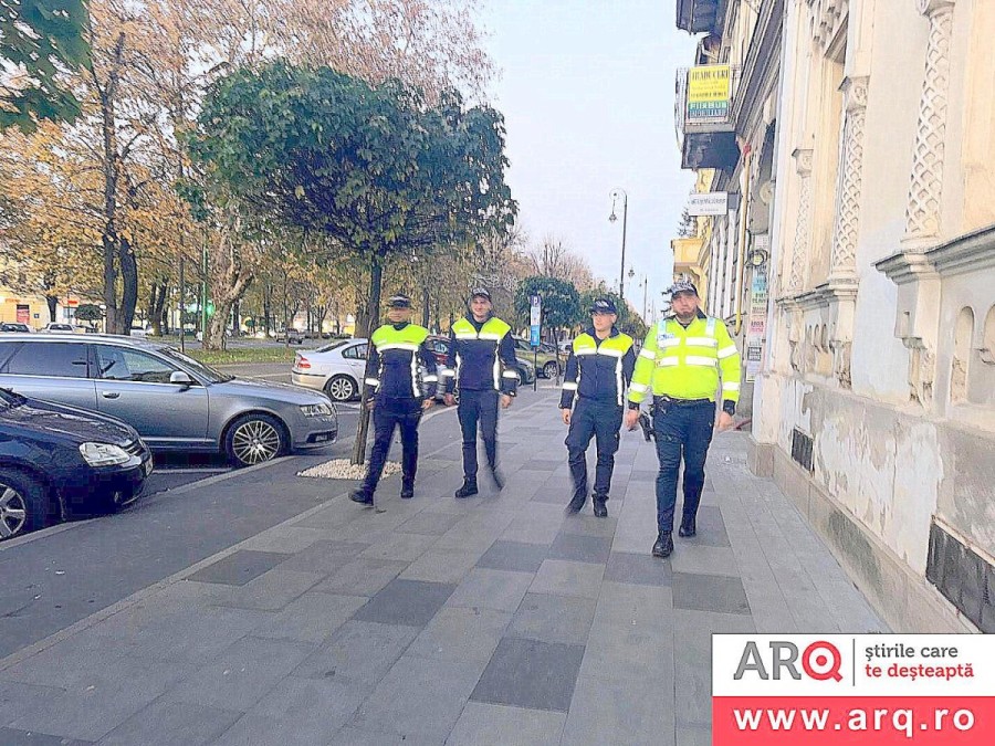 Tinerii polițiști din Arad au efectuat verificări preventive în zona Podgoria