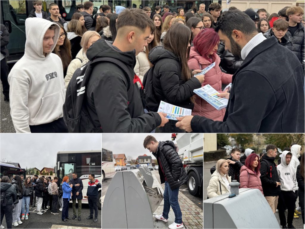 Acțiune educativă în Pitești pentru promovarea colectării selective a deșeurilor