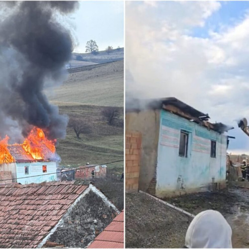 O familie din Brașov a rămas fără casă după un incendiu devastator