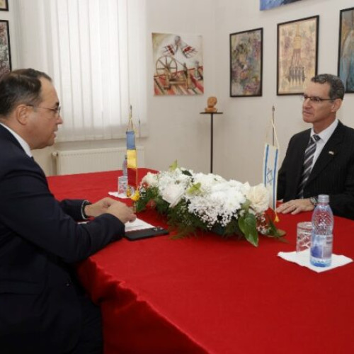 Ambasadorul Israelului a vizitat Focșani pentru a discuta parteneriate economice