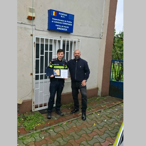 Agentul Lătărețu Marius Alexandru, remarcat pentru performanță la început de carieră