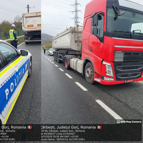 Trafic oprit în Gorj pentru suprasarcină: amenzi de 30.000 de lei aplicate