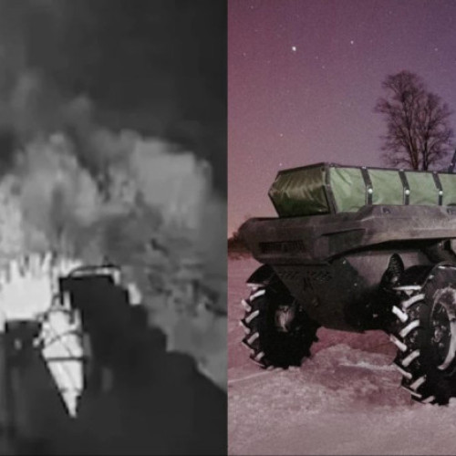 O dronă terestră ucraineană a salvat un soldat rănit în ciuda atacurilor inamice