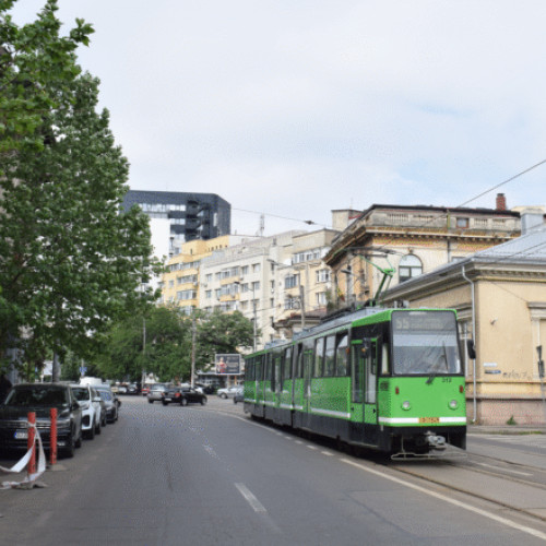 Tramvaiele liniei 14 suspendate sâmbătă din cauza lucrărilor la canalizare